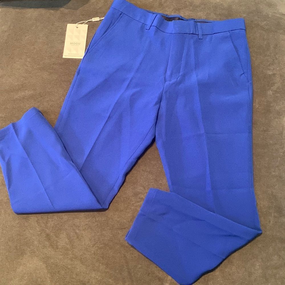 Men’s or Kid’s Blue Suit Dress Pants Size 30 Shorter length 25” inseam NWT